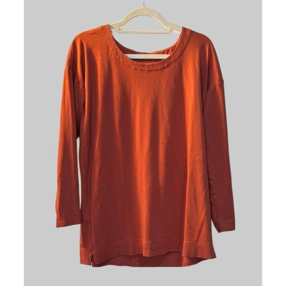 EUC Womens J Jill Simply Supima Scoop Neck Tunic Size Medium M Shirt Top Coral - Picture 1 of 9